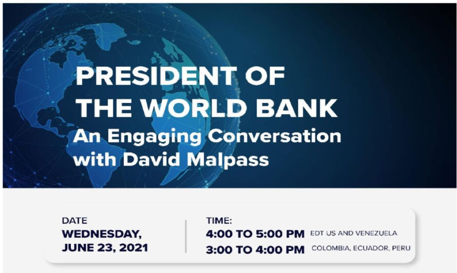 Webinar: President of The World Bank: An Engaging Conversation with David Malpass