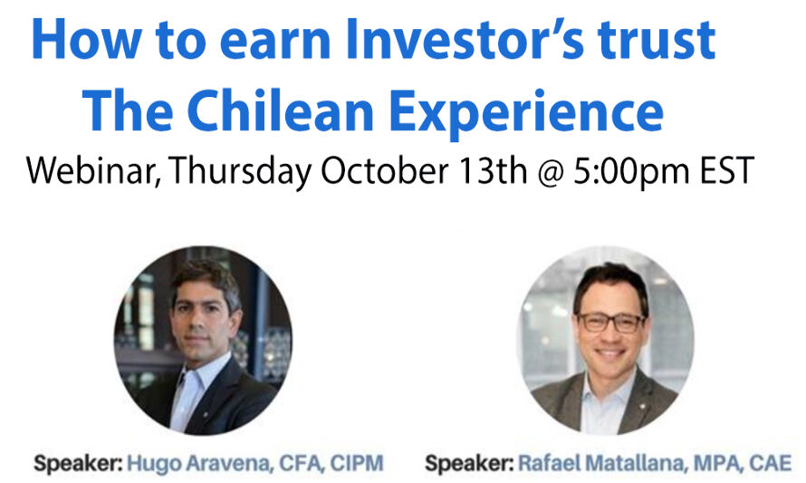 FREE WEBINAR: How to earn the Trust of Investors The Chilean Experience